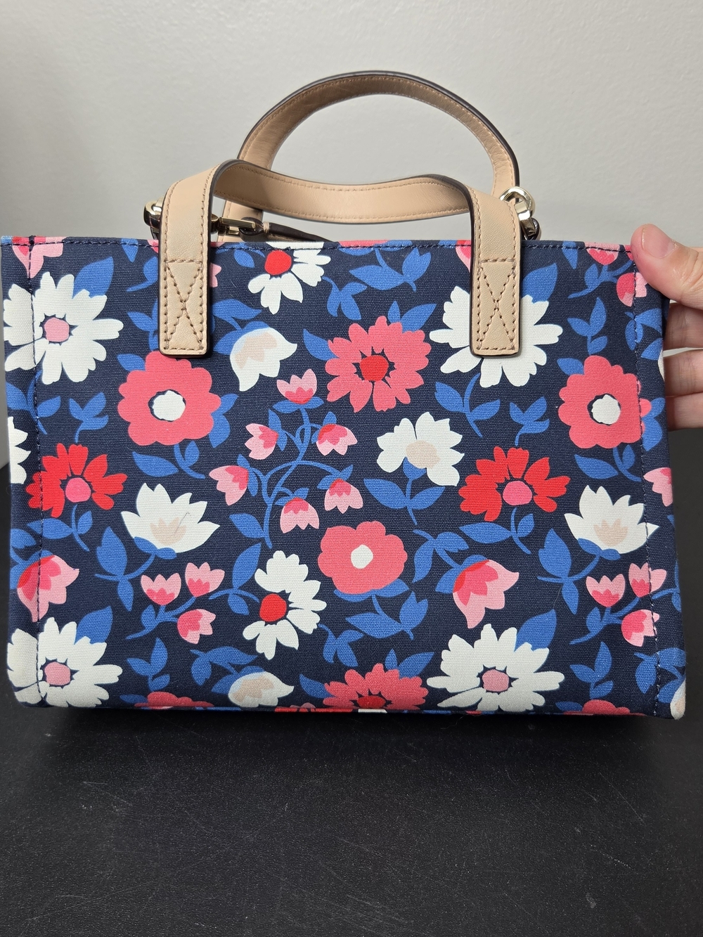 Kate Spade 25th Anniversary Sam Washington Square Small Floral Fabric Tote - Picture 5 of 13